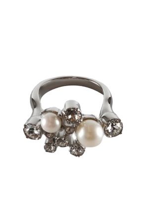 Givenchy peral-detail embellished ring - Silver