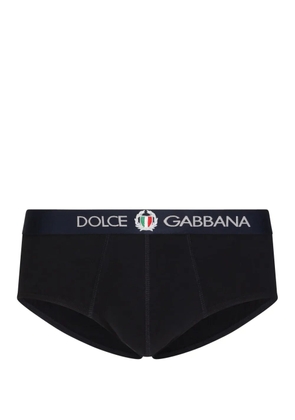 Dolce & Gabbana logo-waistband briefs - Black
