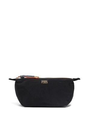 Bimba y Lola logo-detail make up bag - Black