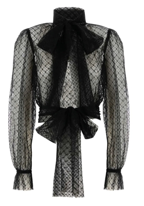 Dolce & Gabbana lace bow-detail blouse - Black