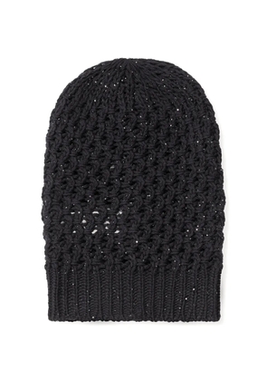 Fabiana Filippi sequinned beanie hat - Black