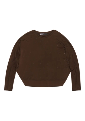 Bimba y Lola boat-neck blouse - Brown