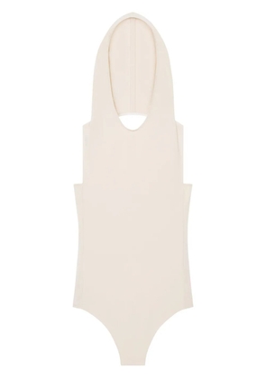 Courrèges Illusion hooded bodysuit - Neutrals