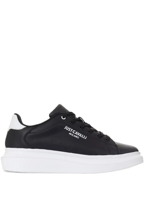 Just Cavalli logo-print sneakers - Black