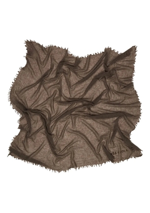 Bimba y Lola frayed scarf - Brown