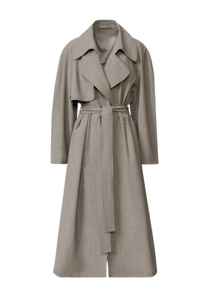 Fabiana Filippi belted collar trench coat - Grey
