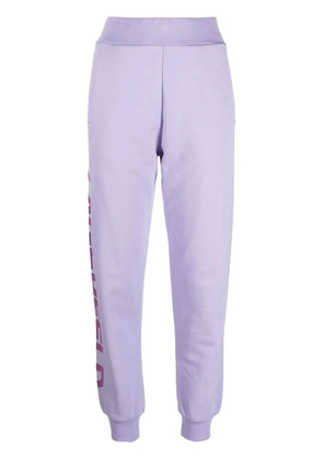 Karl Lagerfeld organic cotton logo-print track pants - Purple