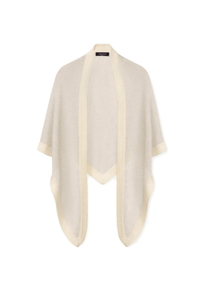 Fabiana Filippi contrast-trim scarf - Neutrals