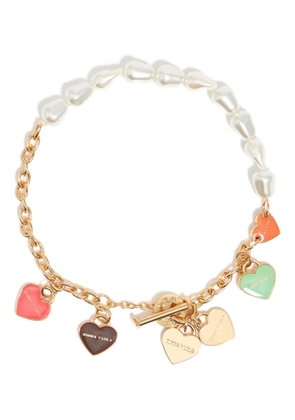 Bimba y Lola heart-pendant necklace - Yellow