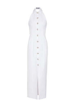 Balmain poplin midi dress - White