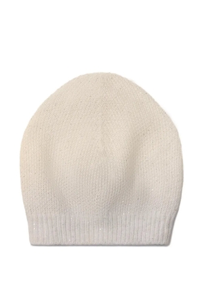 Fabiana Filippi sequined beanie hat - Neutrals