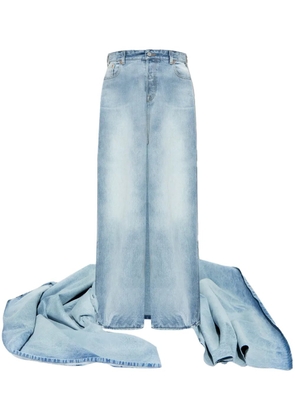 VETEMENTS skirt-attached jeans - Blue