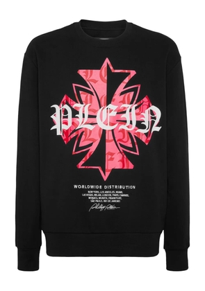 Philipp Plein crest-print sweatshirt - Black