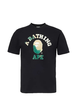A BATHING APE® tie dye college T-shirt - Black