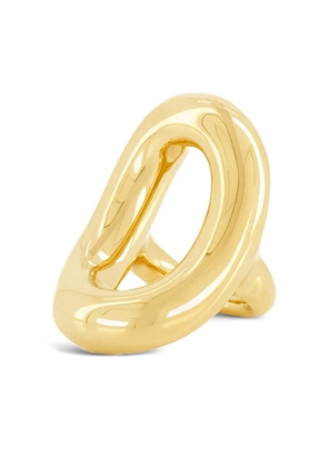 Rabanne oval-frame gold ring