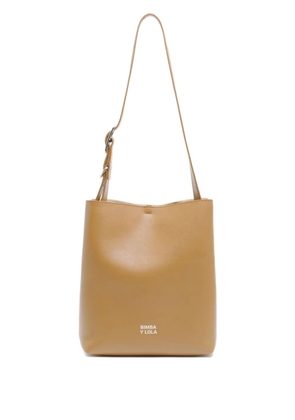 Bimba y Lola medium Carlino leather shoulder bag - Neutrals
