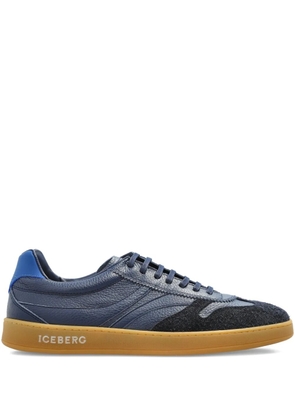 Iceberg suede-panelled sneakers - Blue