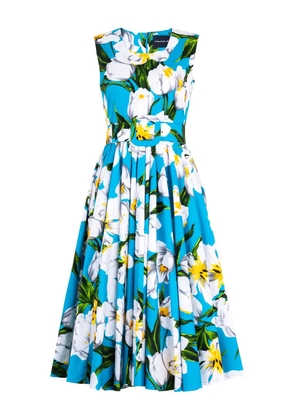 Samantha Sung Abelia midi dress - Blue