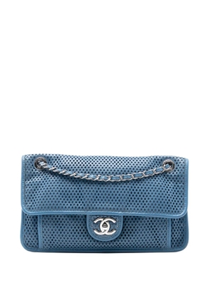 CHANEL Pre-Owned 2012-2013 Medium Perforated Lambskin Up In The Air Flap shoulder bag - Blue