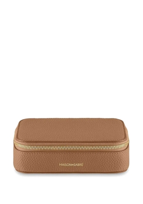 MAISON de SABRÉ Leather Jewellery Case - Neutrals