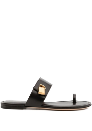 TOM FORD Espresso flat sandals - Brown
