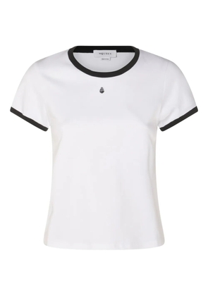 Alexander McQueen contrast-trim t-shirt - White