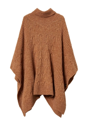 TWINSET knitted cape - Brown