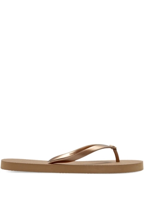 Melissa Odabash logo-detail flip flop - Neutrals