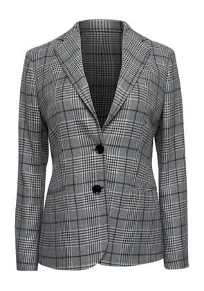 Kiton Prince Of Wales check blazer - Black