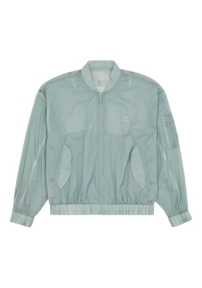 MM6 Maison Margiela X Salomon x Salomon numbers-print bomber jacket - Blue