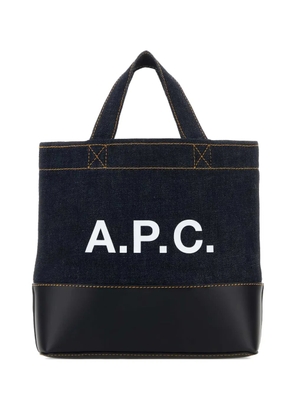 A.P.C. mini Axel denim tote bag - Blue
