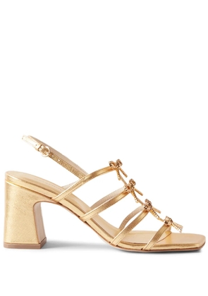 Claudie Pierlot bow-embellishment sandals - Gold
