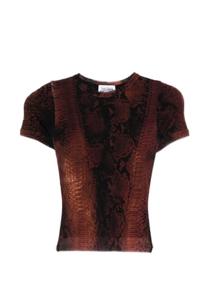Jean Paul Gaultier animal-print T-shirt - Brown