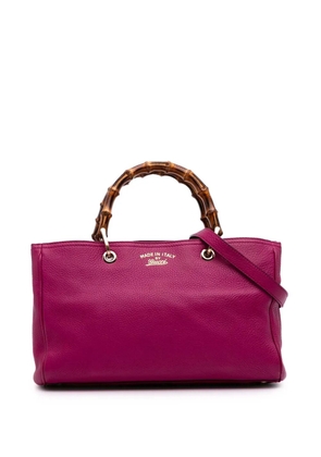 Gucci Pre-Owned 2016-2025 Medium Calfskin Bamboo Shopper satchel - Pink