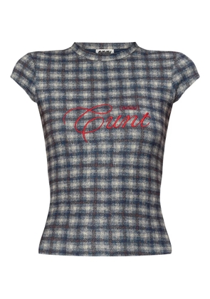 AVAVAV plaid T-shirt - Blue
