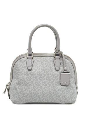DKNY Vintage pre-owned monogram-pattern tote bag - Grey
