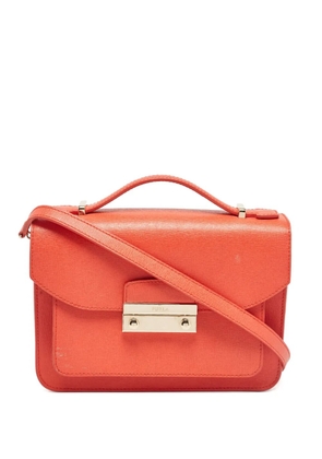 Furla Metropolis leather top-handle crossbody bag - Orange