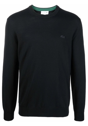 Lacoste logo embroidered sweatshirt - Black