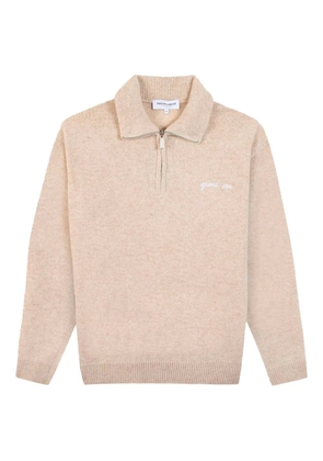 Maison Labiche Delepine half-zip grand cru sweater - Neutrals