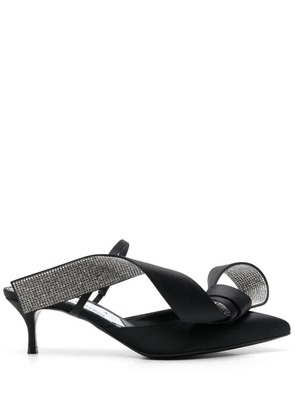 AREA x Sergio Rossi Marquise 50mm mules - Black