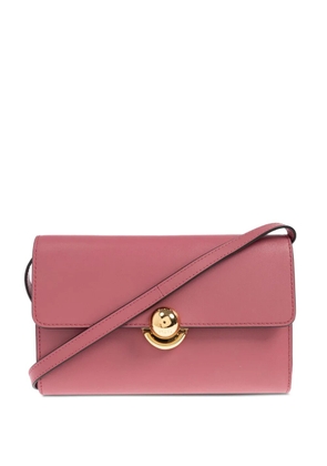 Furla circular-clasp leather tote bag - Pink