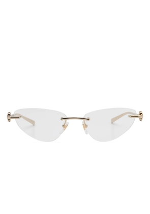 Gucci Eyewear cat-eye glasses - Gold