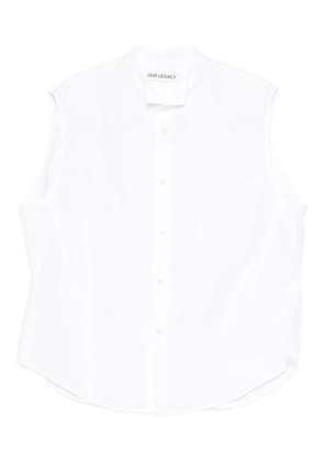 OUR LEGACY Wing sleeveless shirt - White