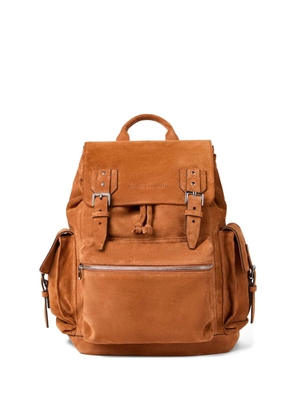 Brunello Cucinelli City suede backpack - Brown