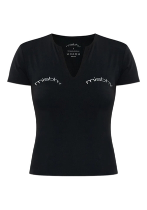 MISBHV v-neck logo-print T-shirt - Black