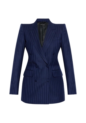 TOM FORD striped double-breasted jacket - Blue