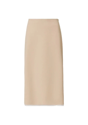 Fabiana Filippi zip-fastening midi skirt - Neutrals