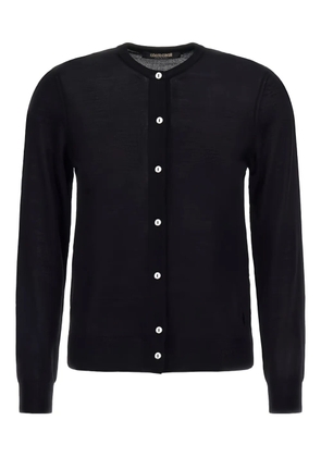 Roberto Cavalli button-front wool cardigan - Black