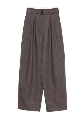 Soeur pleated belted trousers - Brown