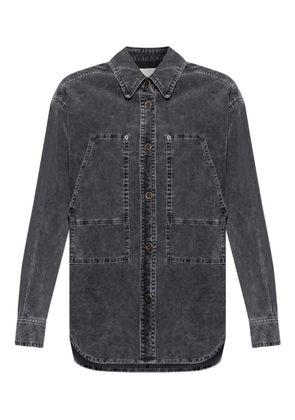 MARANT ÉTOILE patch-pocket corduroy shirt - Grey